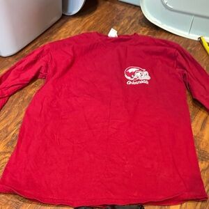 Gildan Red Long Sleeve Tee